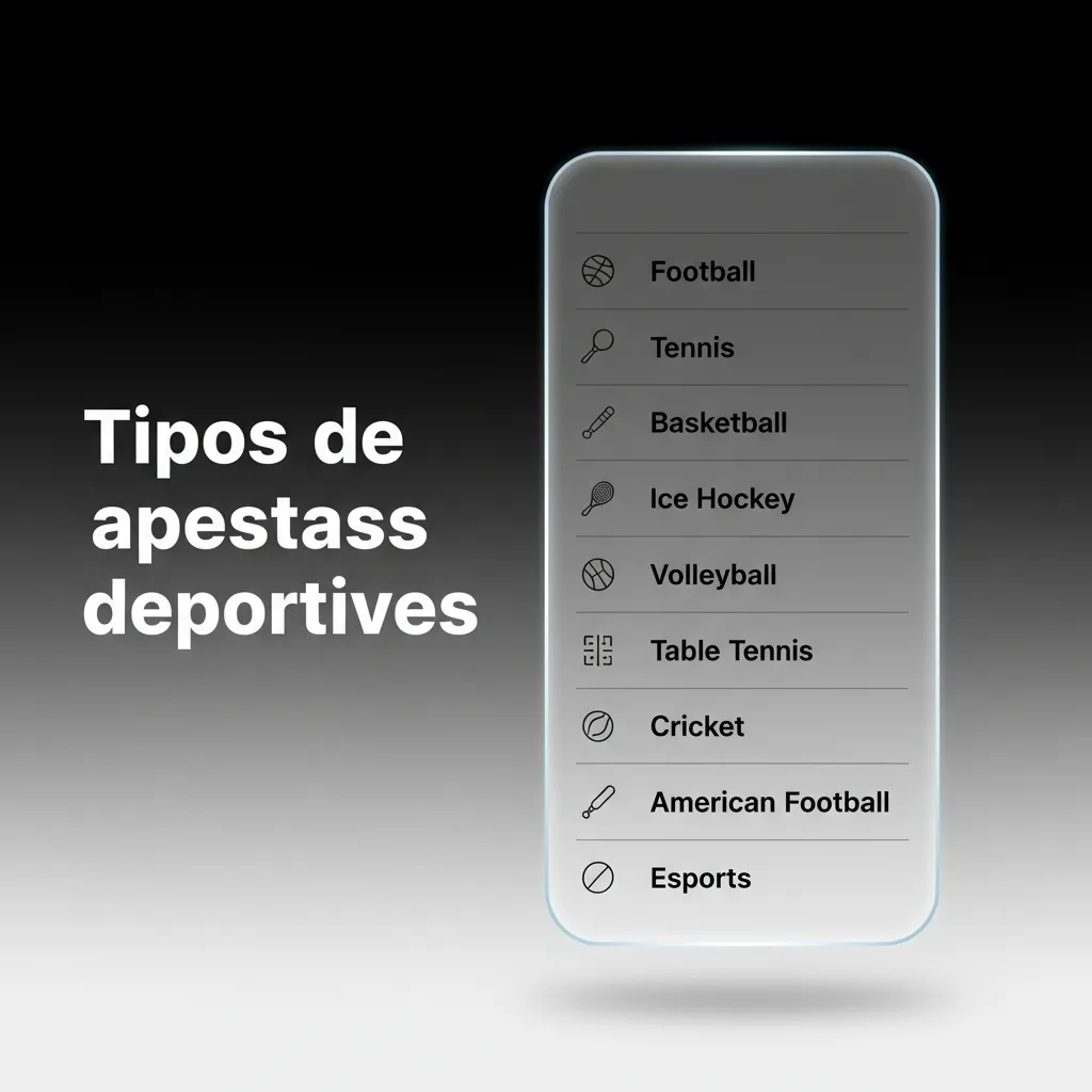 Infografía de tipos de apuestas deportivas: fútbol, tenis, básquet, rugby y MMA, con hándicaps, totales y cuotas en vivo