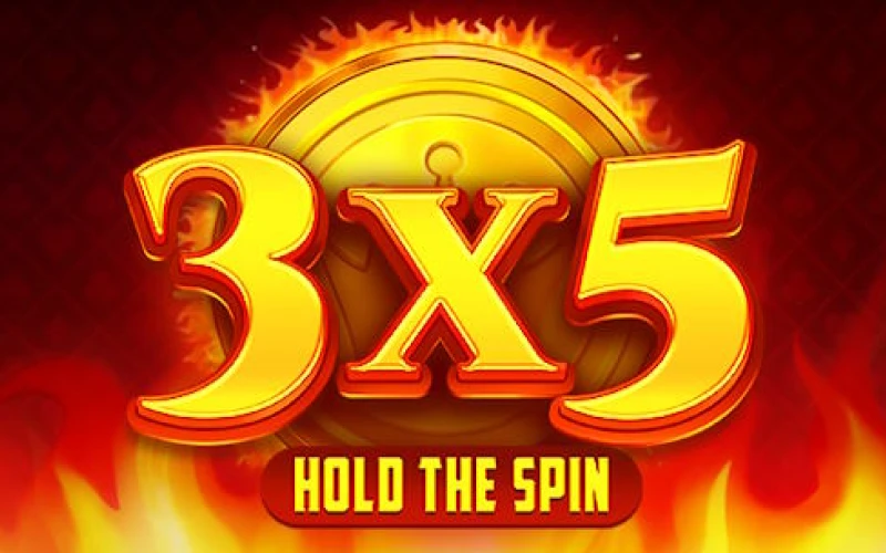 Visit the games section on the 1win online casino website and choose 3x5 Hold the Spin.