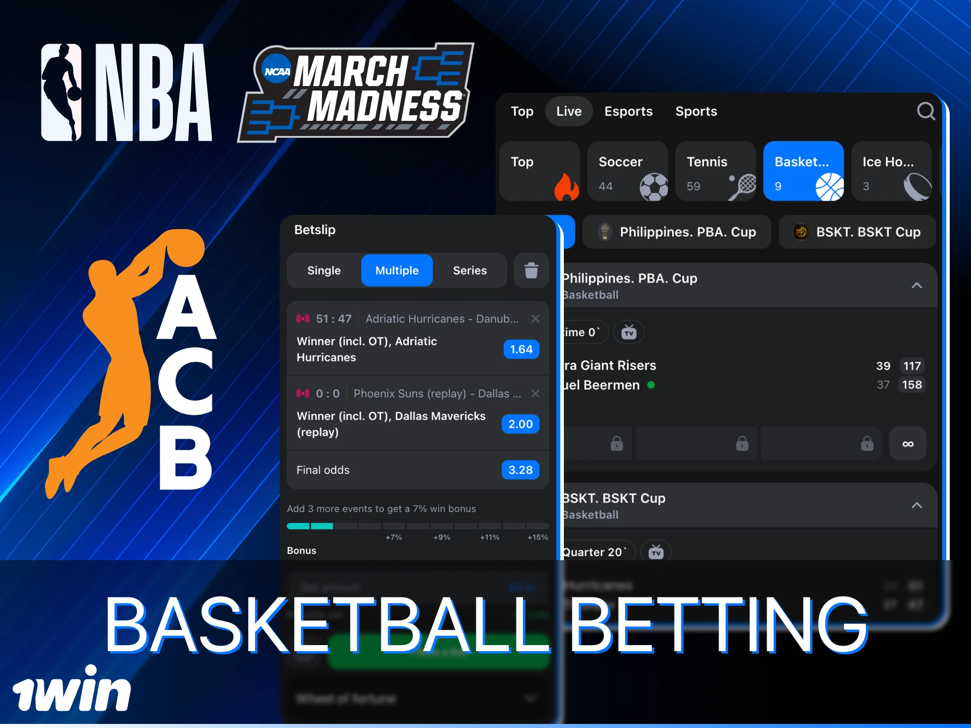 Don't miss your chance to bet on the FIBA ​​Basketball World Cup at 1Win online casino.