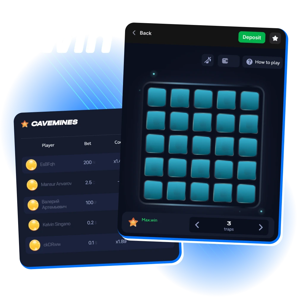 Choose mines games at online casino 1win and play right now.