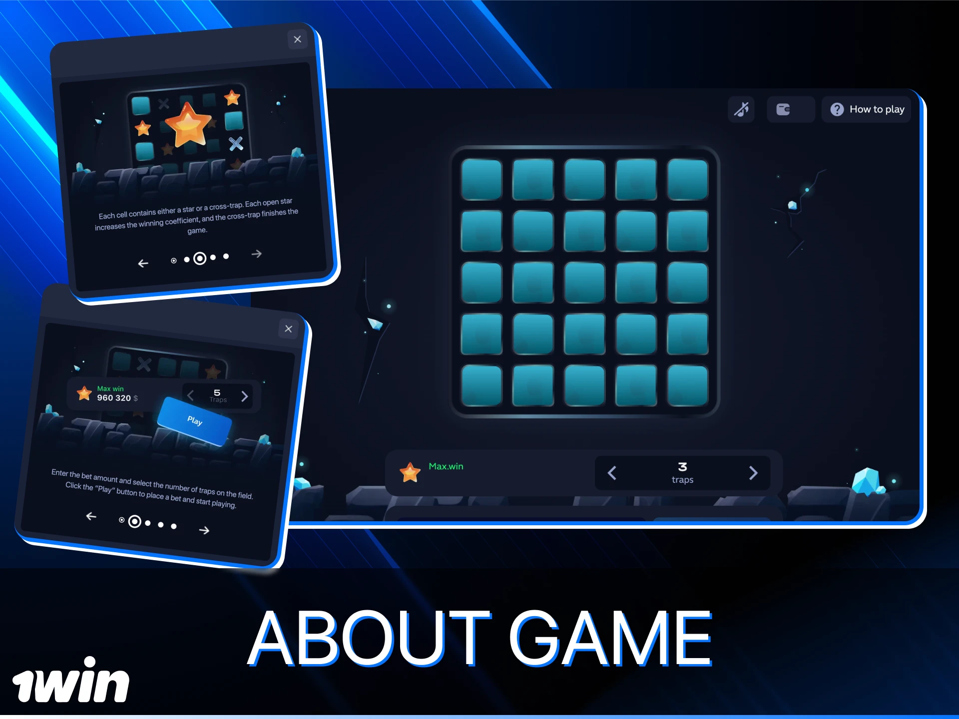 How to play mines at 1win online casino.